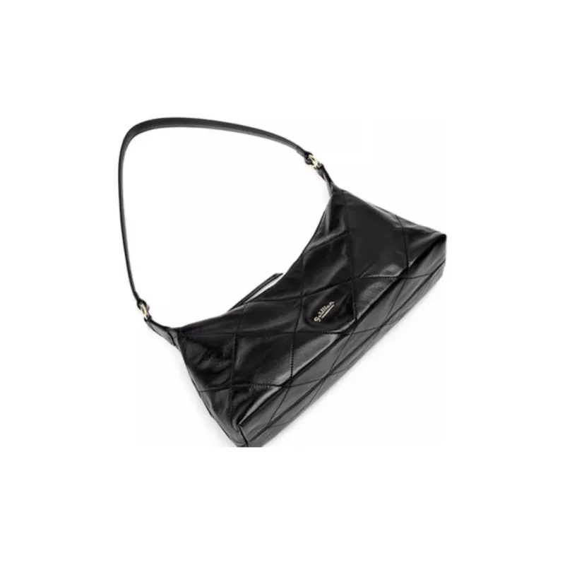 GOLDLION Cow Leather Handbag Trumpets Women's Black-4