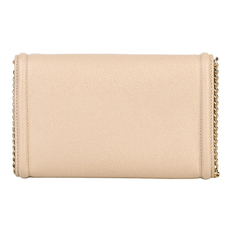 FERRAGAMO Vara Calfskin Crossbody Bag, Shoulder Bag Women's Nude-4