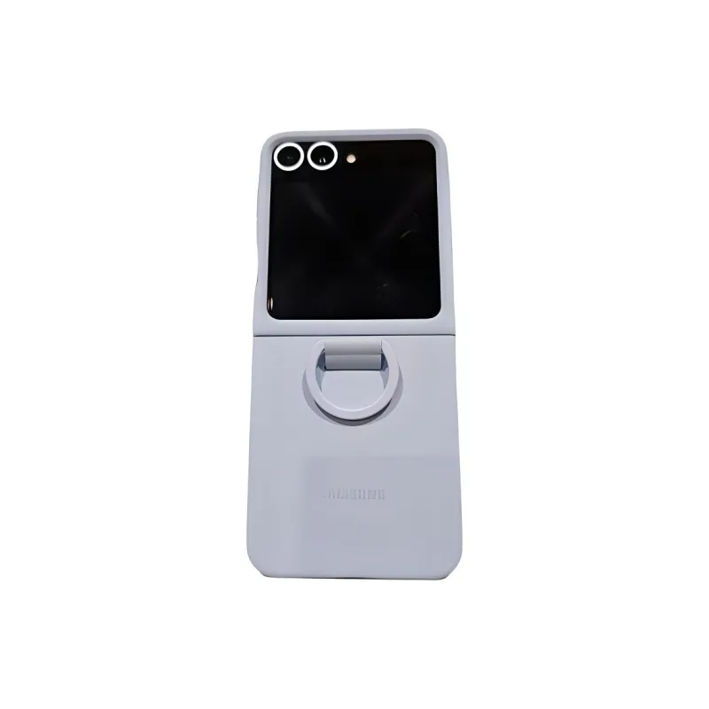SAMSUNG Silicone Material Original Phone Cases Compatible With Galaxy Z Flip 6 Minimalist-2