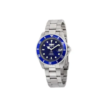 INVICTA Wrist Watch Automatic Mechanical Movement Stainless Steel Strap 40mm Blue Dial Men's Watches