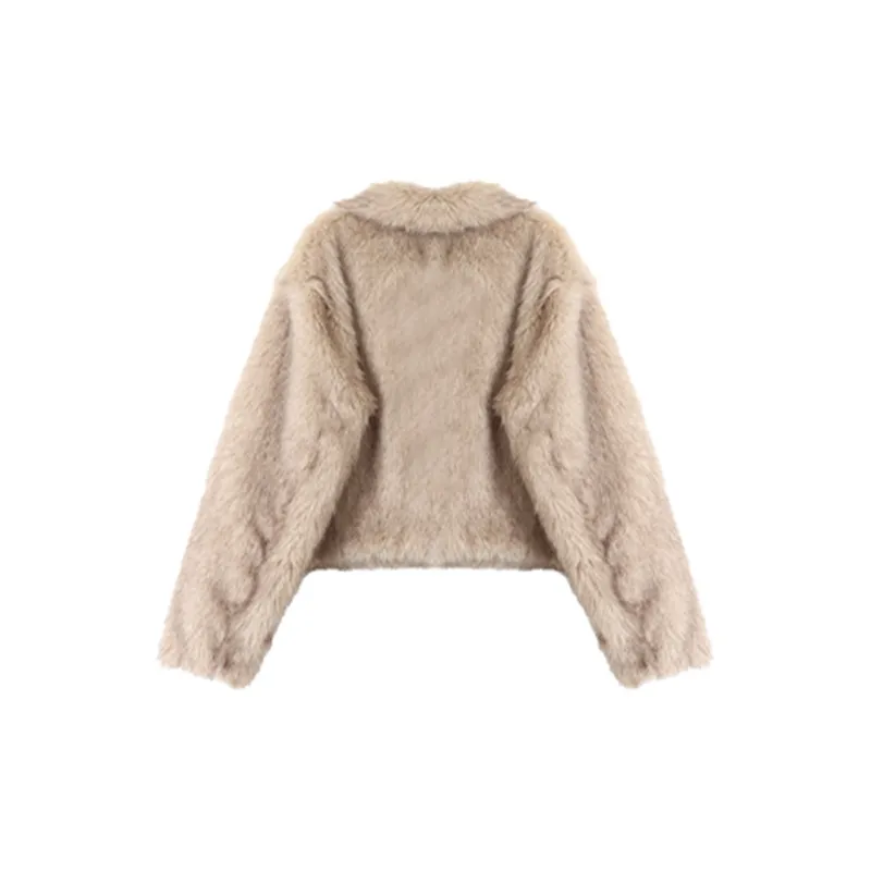 Manekniv Velvet feel Coat Women's Silver Gray-1
