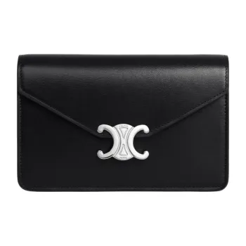 CELINE Margo Calfskin Wallet Women's Black