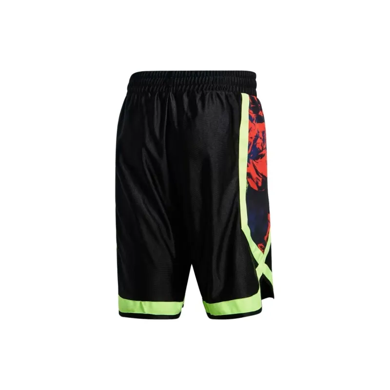 Adidas Originals Casual Shorts Men's Black/Green/Sun Red-1