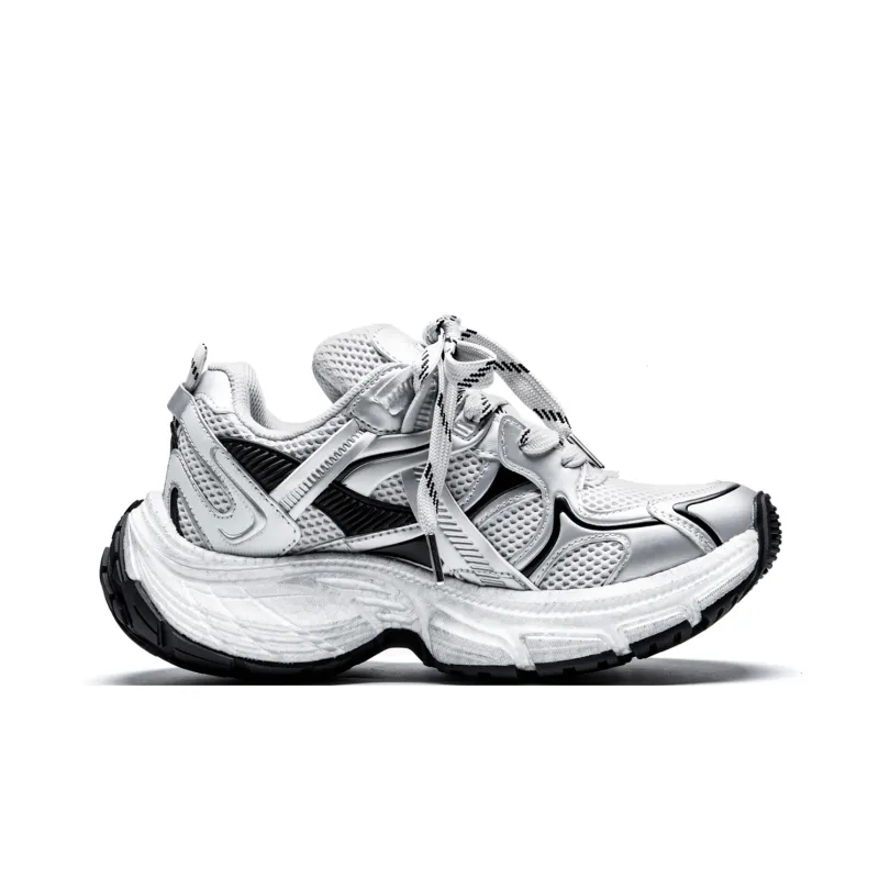 KUX Cushioning Anti-Slip Wear-Resistant Breathability Low-Top Chunky Sneakers Unisex Box Included-14