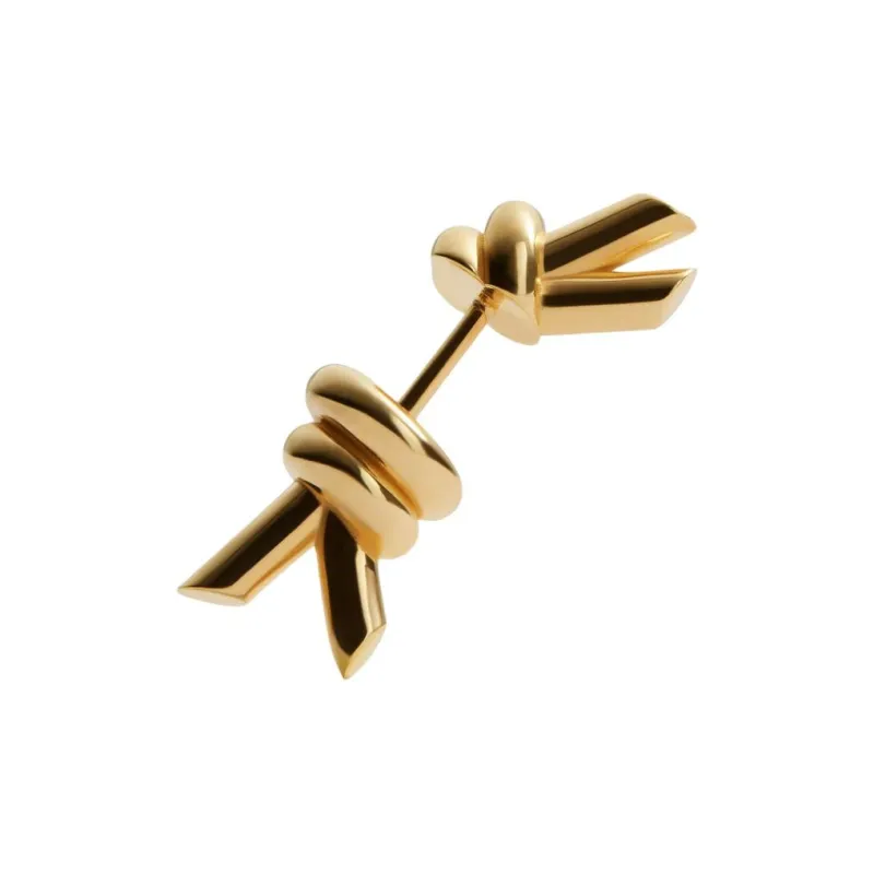 Bottega Veneta Knot Stud Earrings-1