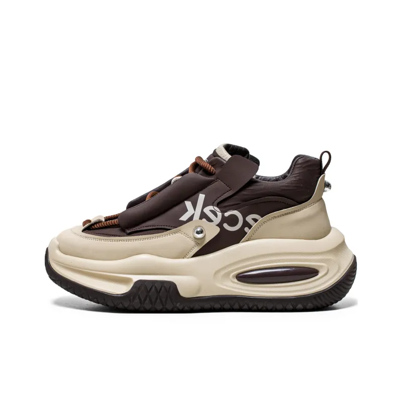 YIVELOVE Anti Slip And Wear Resistant Height Increasing Low Top Chunky Sneakers Men's-12