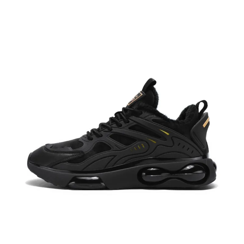 Mulinsen Slip Resistant, Abrasion Resistant, Thermal Low Top Casual Shoes Men's Black Gold-0