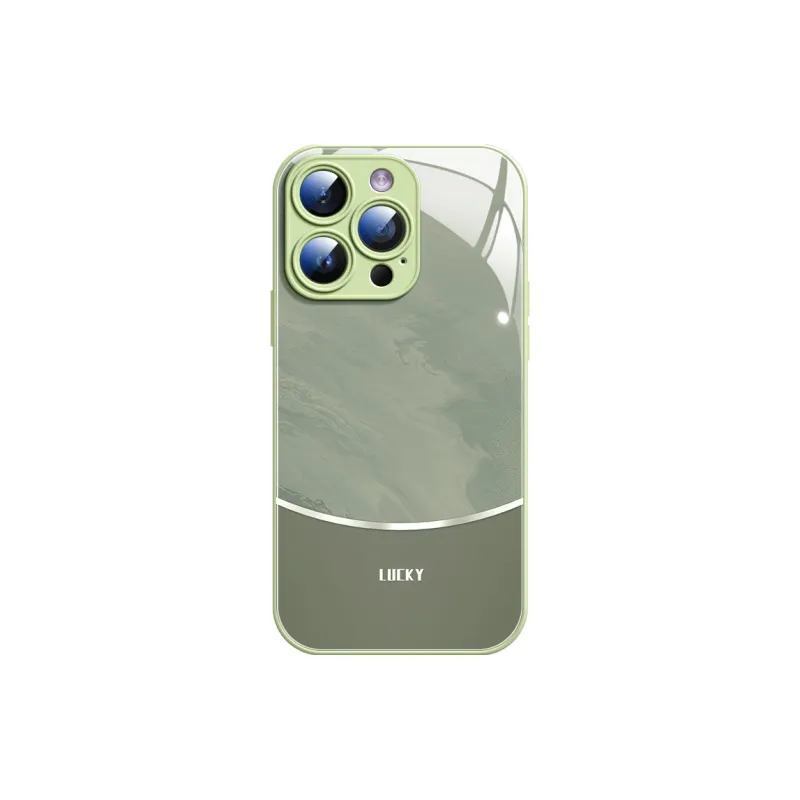 SUPER MOUSE Glass Material Phone Cases Compatibility Apple IPhone 16/15/14/Pro/Max Couple Trendy And Cool Luxury-15