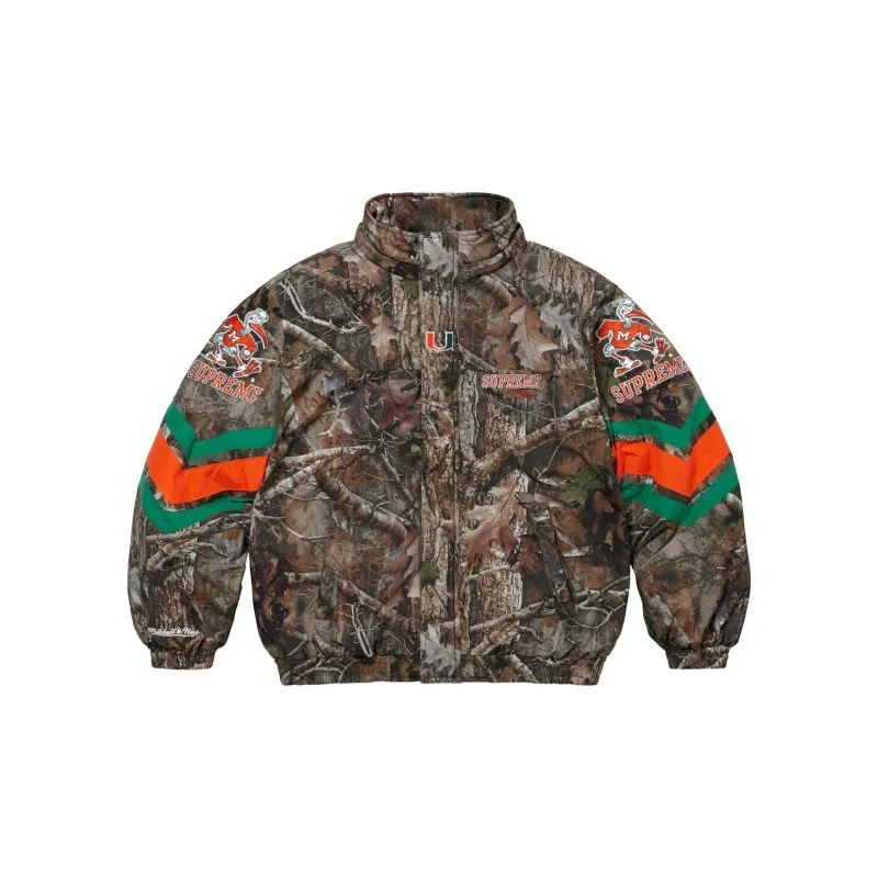 Supreme Mitchell & Ness Ncaa Hooded Stadium Jacket-10