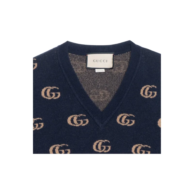 GUCCI Lnterlocking G Cashmere Jumper-4