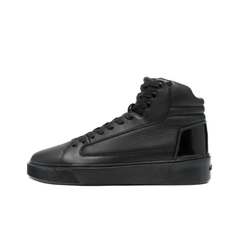 CALVIN KLEIN High Top Skateboard Shoes Men's Black-0