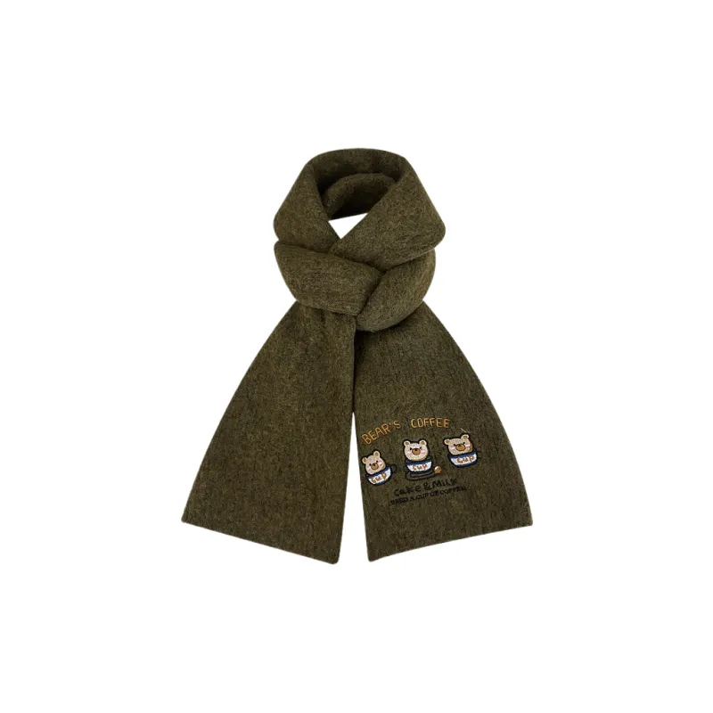 SLEEPYWALK Acrylic Knit Scarves Women's-12