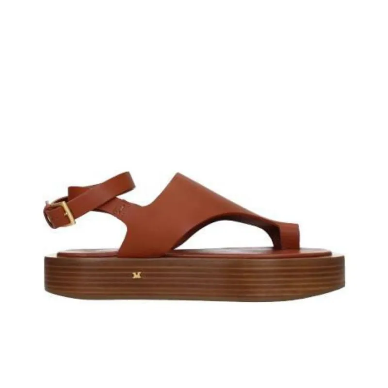 MaxMara DEAUVILLE Beach Sandals Women's Brown-1