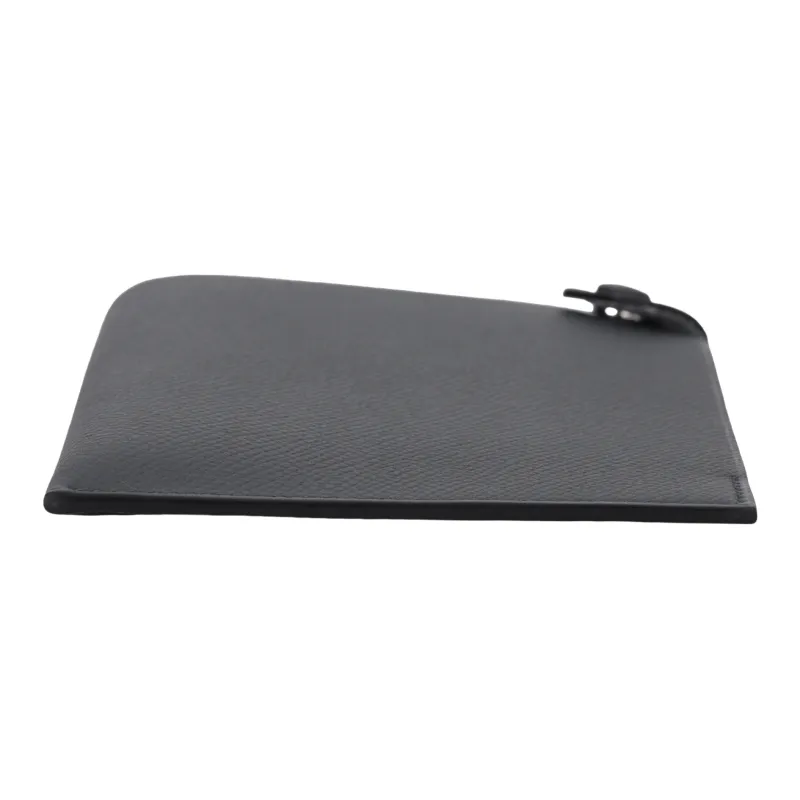 HERMES Tarmac Epsom Leather Passport Holder Small Size Men's H0 Misty Gray-4