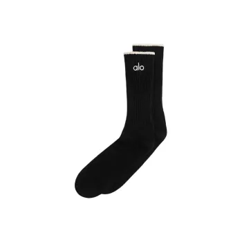 Alo Yoga Mid-Calf Socks Unisex 1 Pack Black