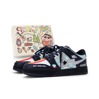 Crayon Shinchan Cushioning Abrasion Resistant Balance Low Top Skateboard Shoes Unisex