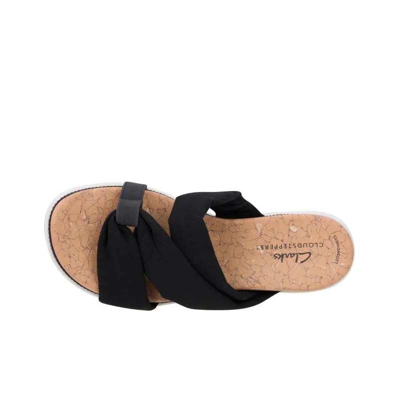 Clarks Rubber Sole Slip-Resistant Slide Slippers Women's Black-3