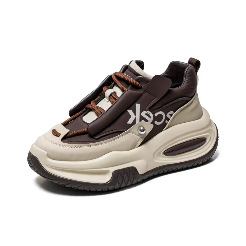 YIVELOVE Anti Slip And Wear Resistant Height Increasing Low Top Chunky Sneakers Men's-13