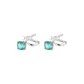 Green Flat Clip-on Earrings, 1 Pair
