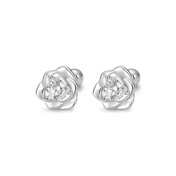 MISS TOOYA S999 Fine Silver Stud Earrings Women's