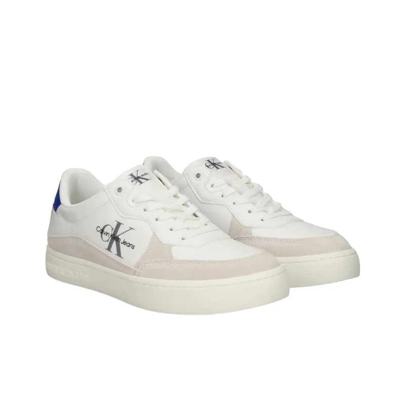 CKJ CALVIN KLEIN JEANS Low Top Skateboard Shoes Men's White-1