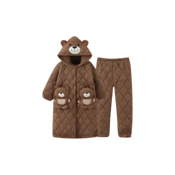 OUSHIBO Bath Robe Set Women's Image Color