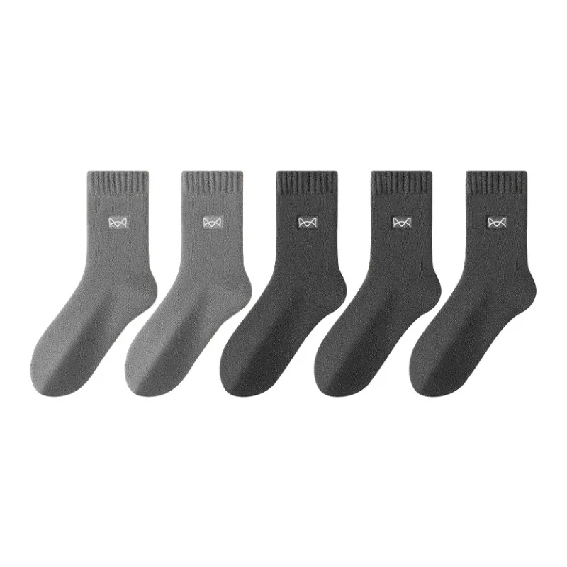 MIIOW Mid Calf Socks Unisex 5 Pack-12