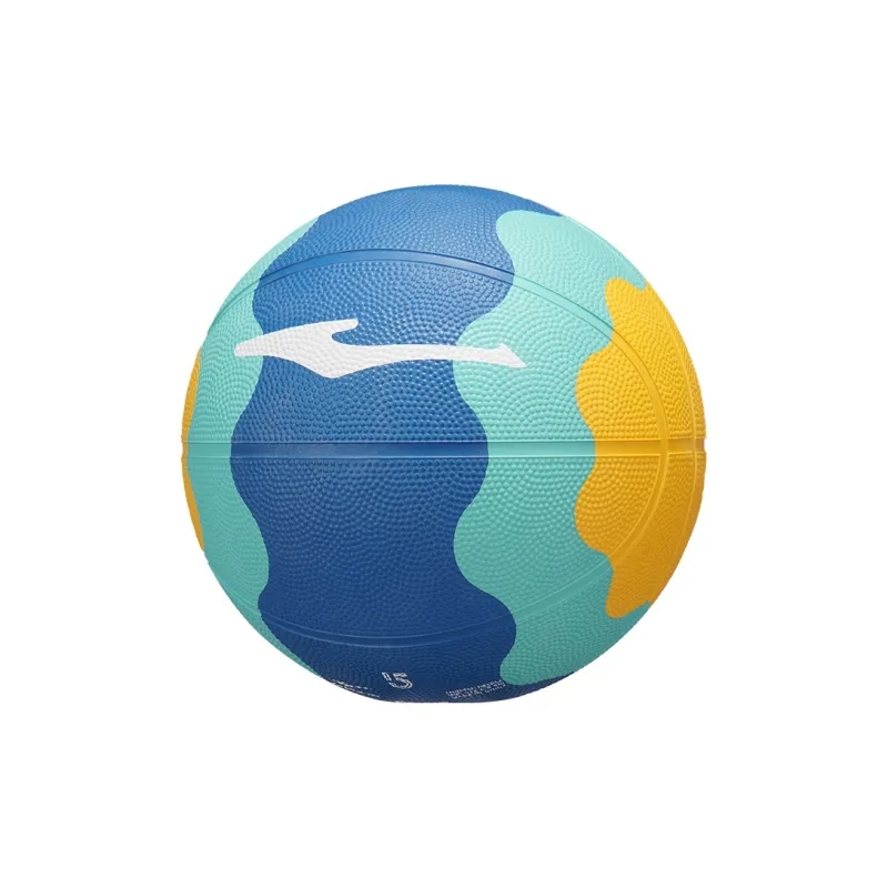 Erke Rubber Basketball Blue Yellow Size 5 Ball Training Unisex-1