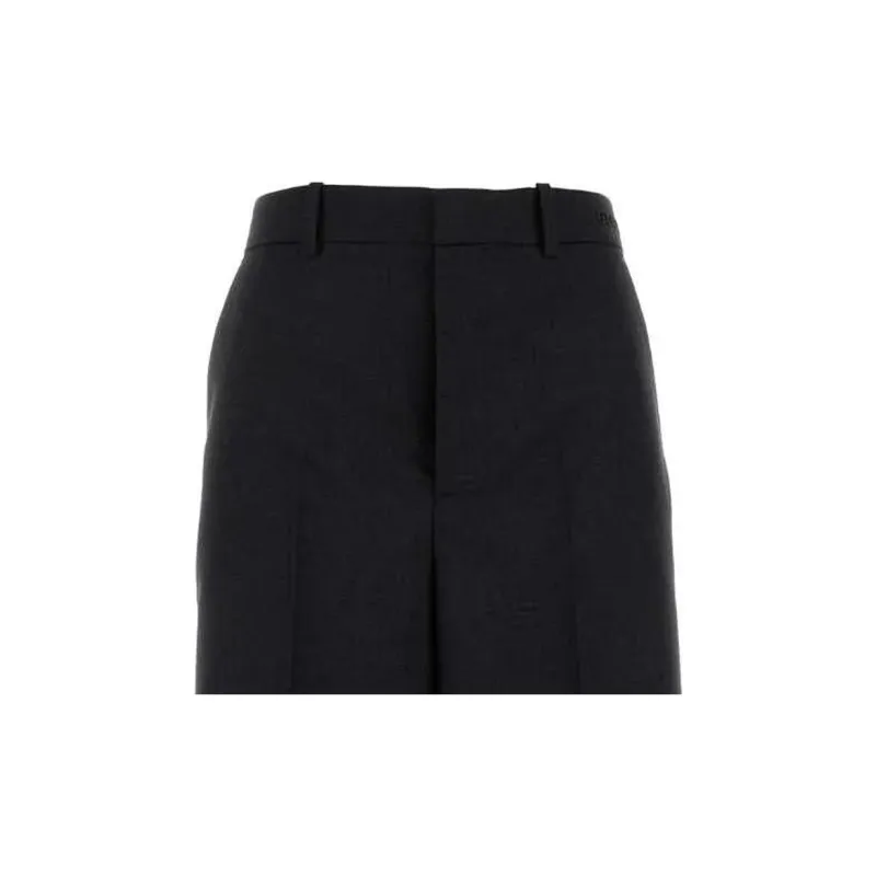 GUCCI Gabardine High Waisted Trousers-2
