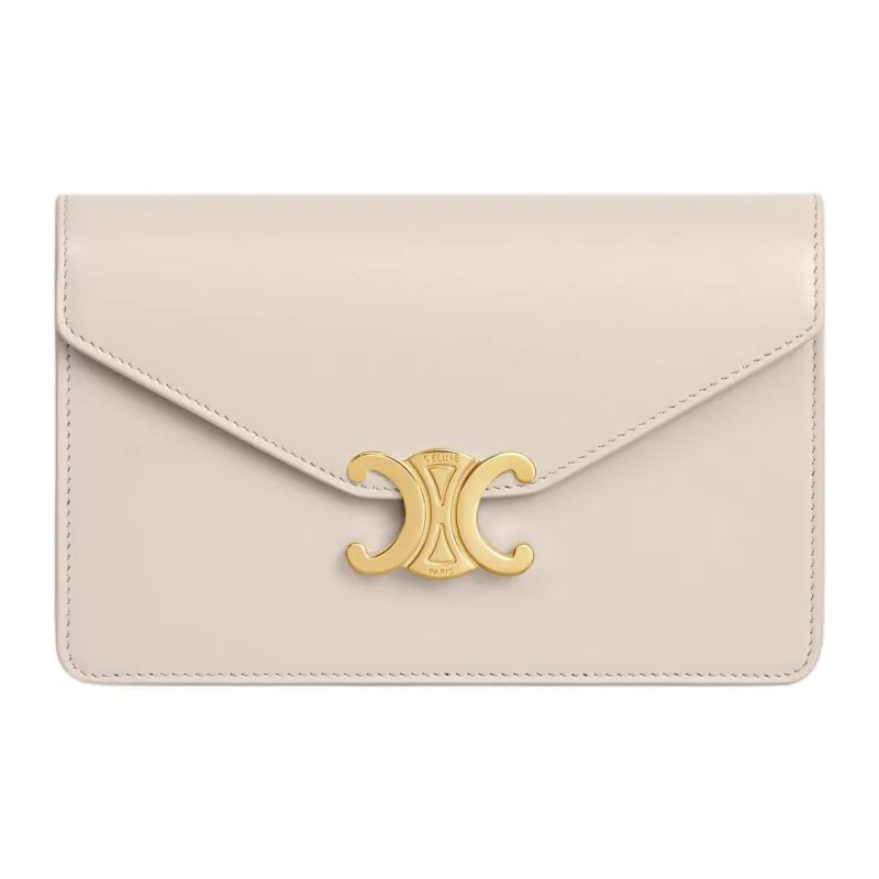 CELINE Margo Calfskin Wallet Women's Light Beige-0