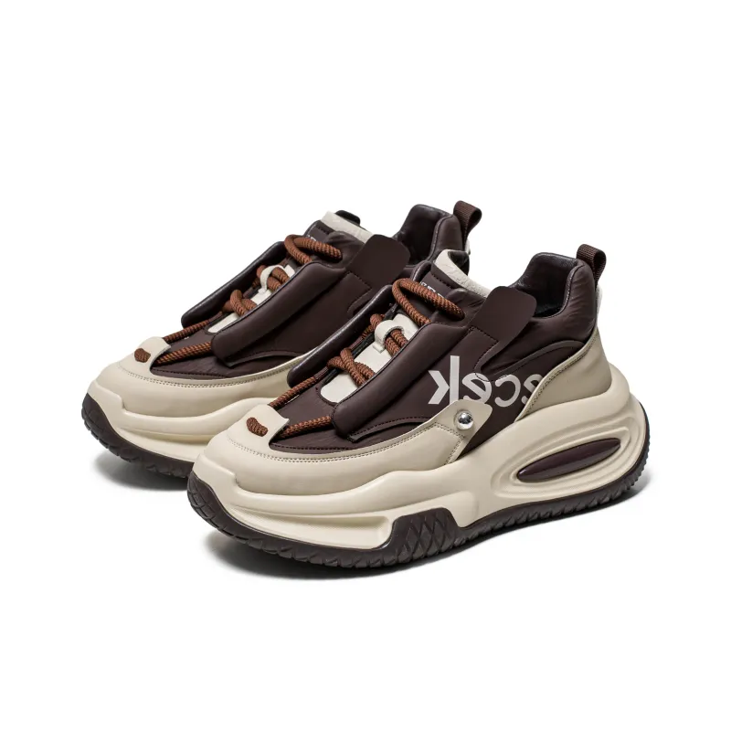 YIVELOVE Anti Slip And Wear Resistant Height Increasing Low Top Chunky Sneakers Men's-14