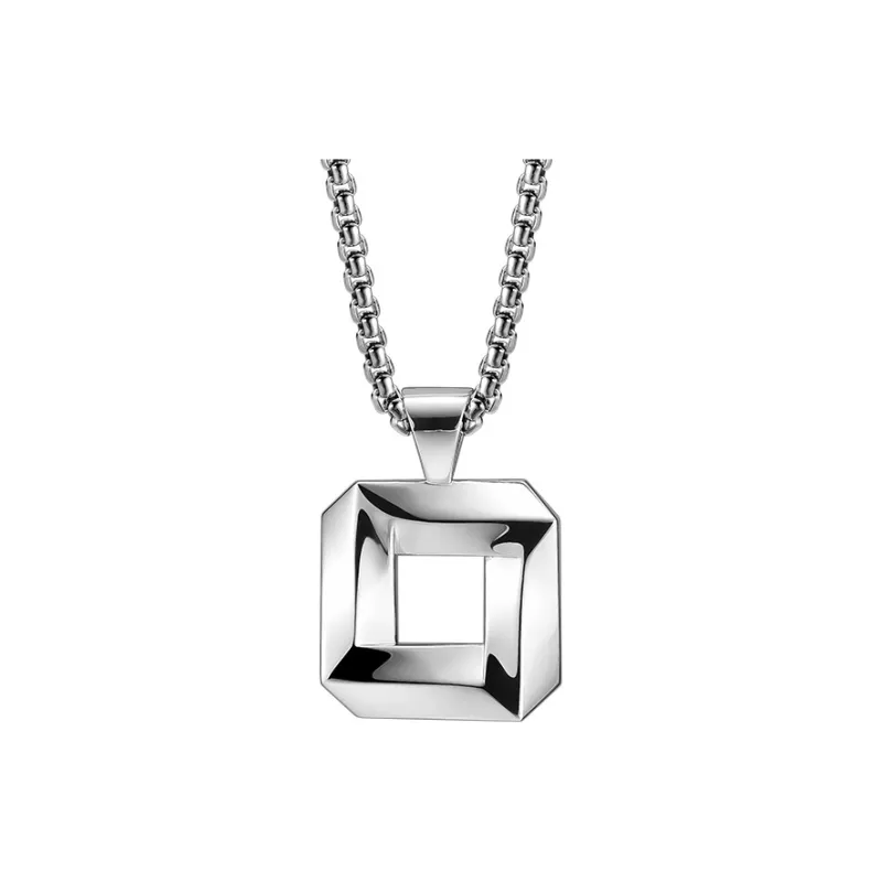 MYSH 925 Sterling Silver Necklaces Men's Silver-7