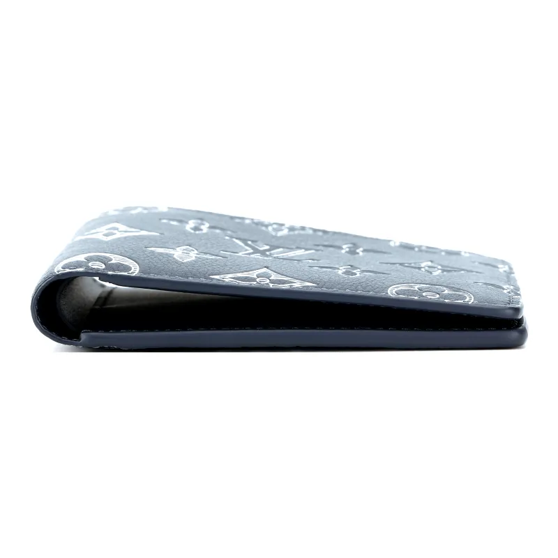 LOUIS VUITTON Multiple Wallet Monogram Shadow Ink Blue/White-5