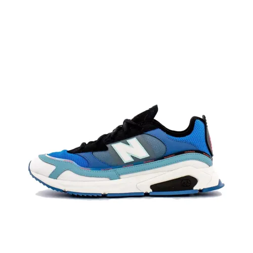 New Balance Anti-Slip Wear-Resistant Low-Top Running Shoes Men's Blue White Black