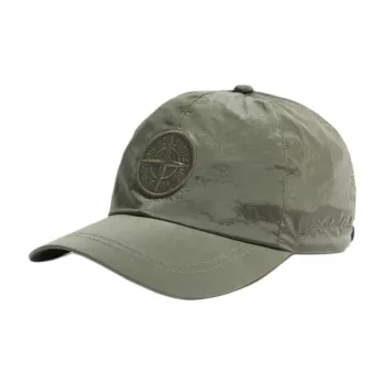 STONE ISLAND Metal Baseball Caps Unisex Green