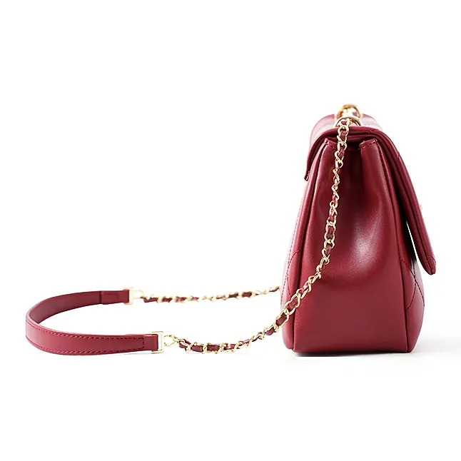 Vigno Synthetic Leather Shoulder Bag, Crossbody Bag Women's Red-3