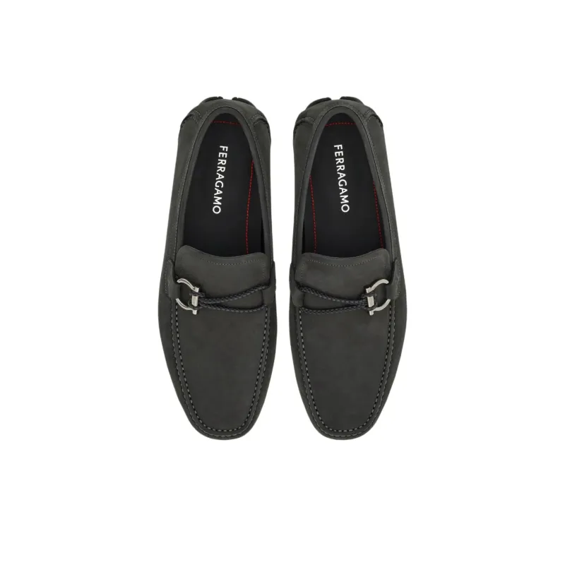 FERRAGAMO GANCINI Loafers Men's Dark Gray-3