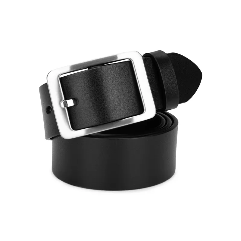 Cows Reign Stainless Steel Buckle Top Grain Cow Leather Leather Belts Men's Width 3.7CM-2