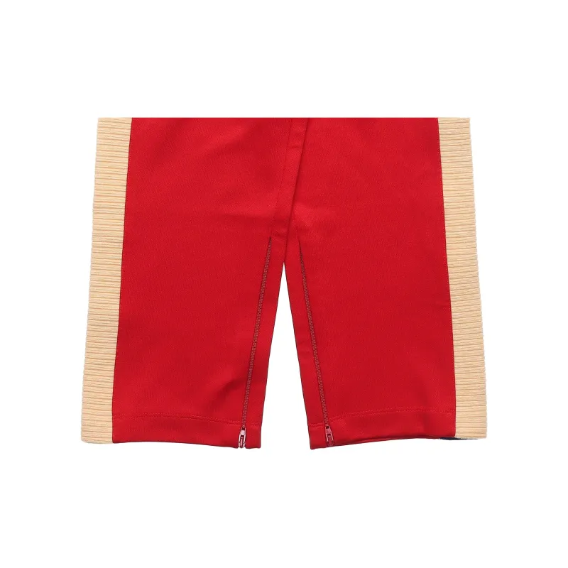 GUCCI Knitted Sports Pants Men's Red-6