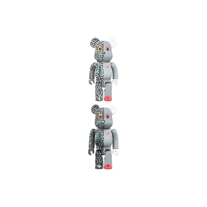 BE@RBRICK X Atmos X Staple Grey-3