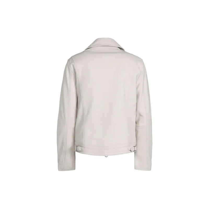 Yohji Yamamoto S'YTE Leather Jacket Unisex White-1
