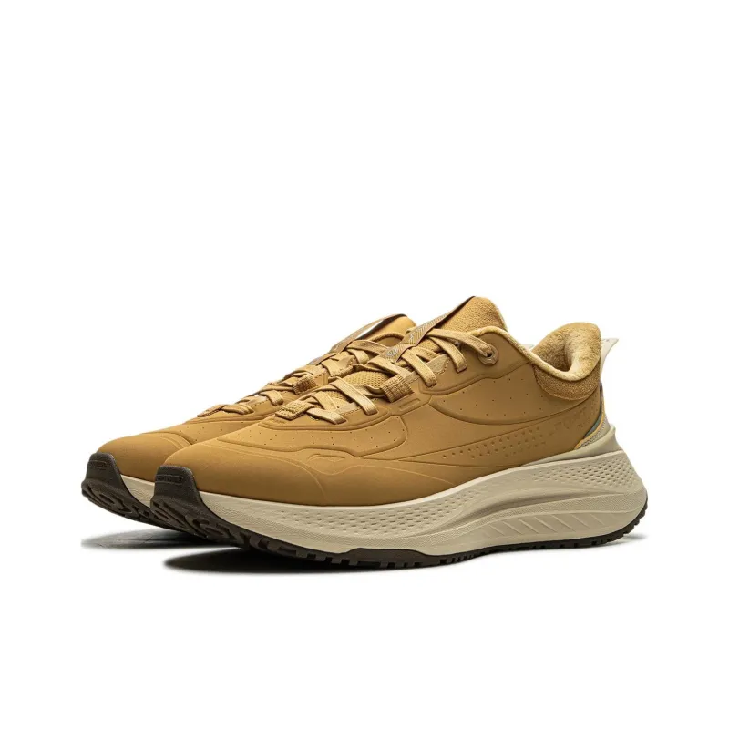 LiNing Sports Trend Series Slip Resistant Warm And Wear Resistant Low Top Casual Shoes Men's Curry Yellow-2