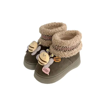 Thin Strips Cotton Slippers Women's