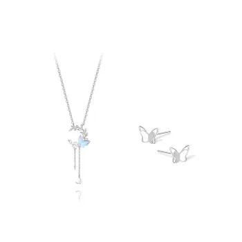KUMET Zircon Necklaces Women's Couple Birthday Gift For Anniversary