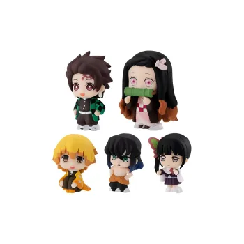 BANDAI Demon Slayer Blade Characters Queue Series First Bullet Tanjiro Zenitsu Yazuko Inosuke Chibi Figures