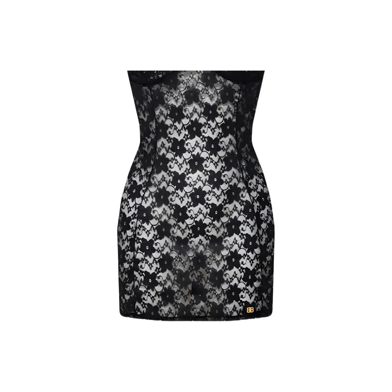 Balenciaga Slip Dresses Regular Women's Black-6