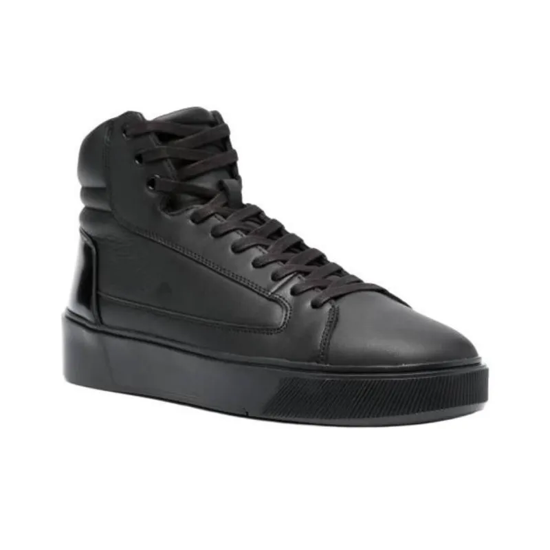 CALVIN KLEIN High Top Skateboard Shoes Men's Black-1