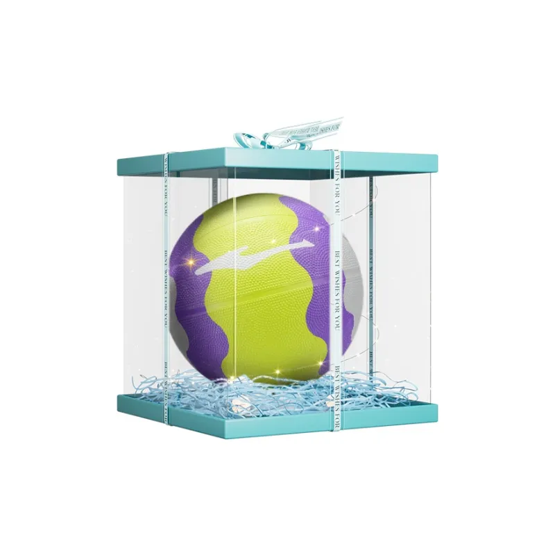 Erke Rubber Basketball Green Purple Gray Size 5 Training Unisex-7