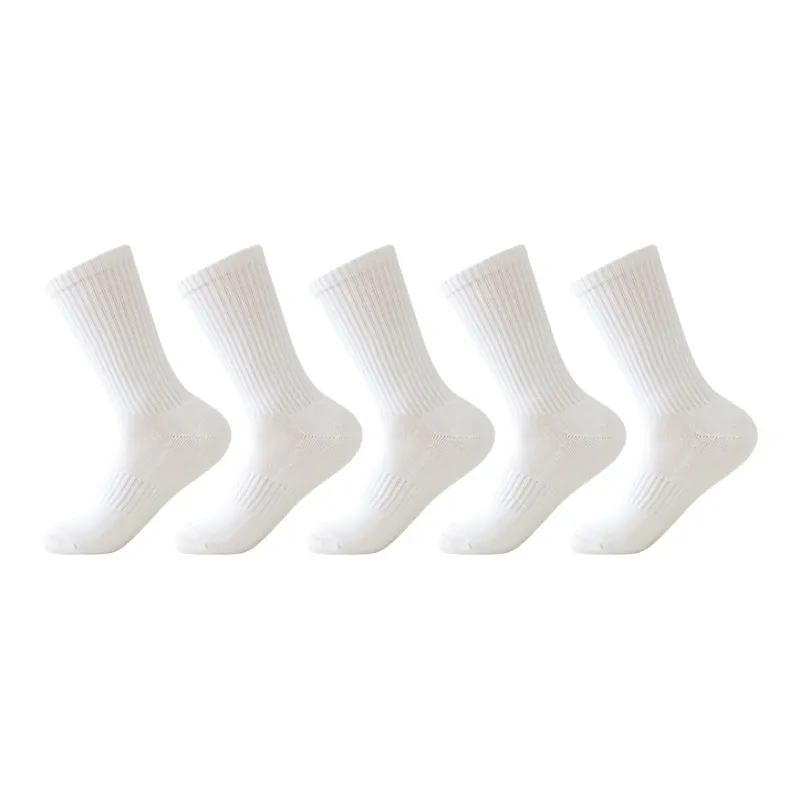 MIIOW Knee-High Socks Unisex Combo Set Black And White Socks-14
