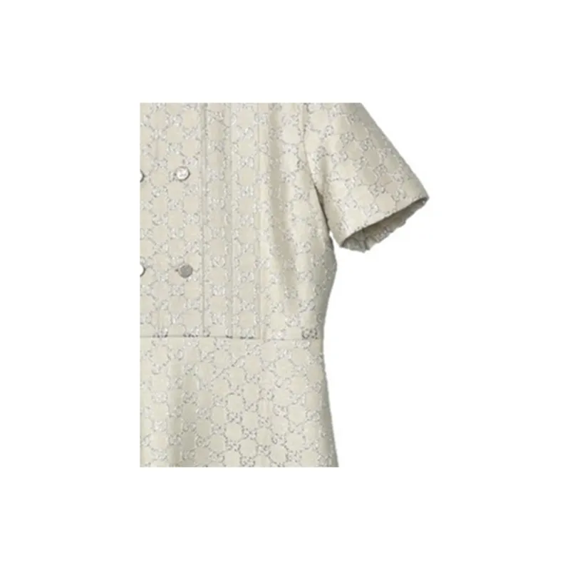 GUCCI Short-Sleeved Dresses Women's White-7